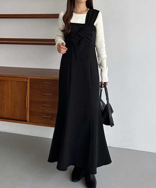 「callautia」 ノースリーブワンピース LARGE アイボリー レディース_画像2