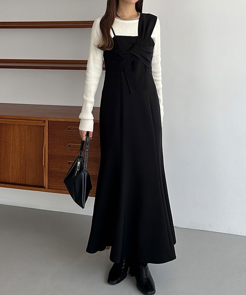 「callautia」 ノースリーブワンピース LARGE アイボリー レディース_画像3