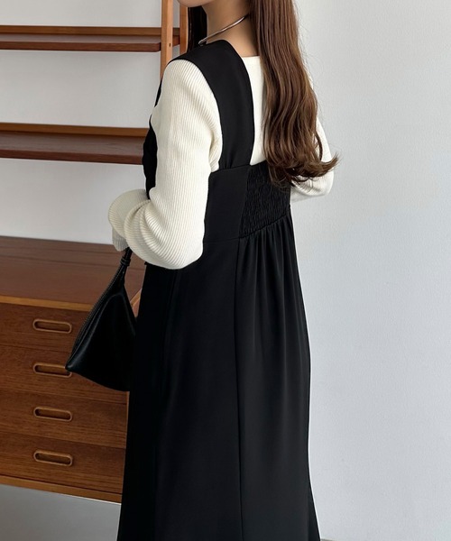 「callautia」 ノースリーブワンピース LARGE アイボリー レディース_画像4