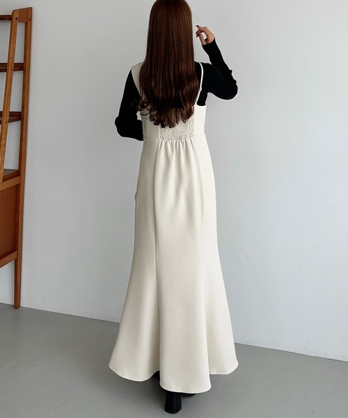 「callautia」 ノースリーブワンピース LARGE アイボリー レディース_画像8