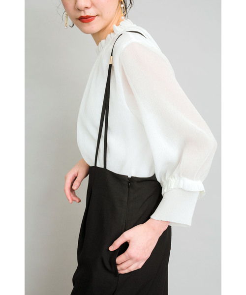 「TEVALT」 「Titilate Valet」長袖ブラウス 38 ホワイト レディース_画像7