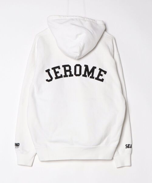 「WIND AND SEA」 プルオーバーパーカー L ホワイト レディース_画像2