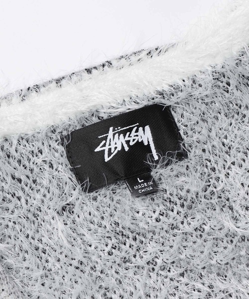 STUSSY（ステューシー） ニットカーディガン M ホワイト メンズ