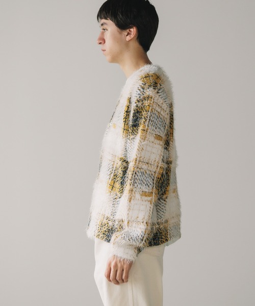 STUSSY（ステューシー） ニットカーディガン M ホワイト メンズ