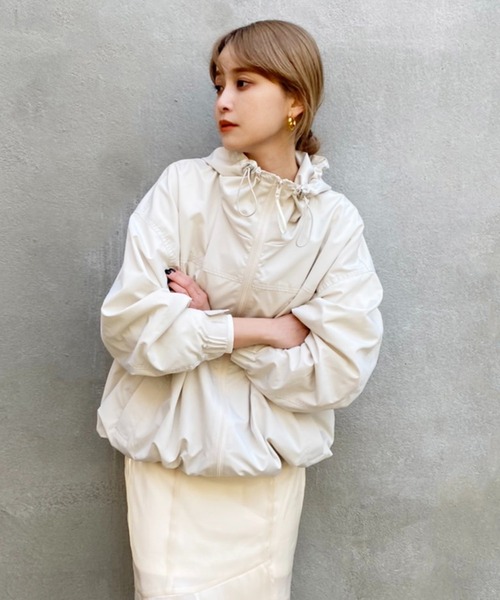 「one after another NICE CLAUP」 マウンテンパーカー FREE アイボリー レディース_画像5