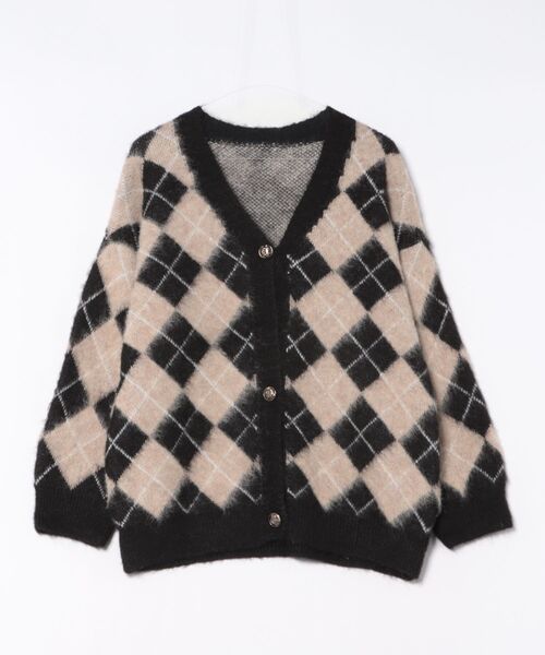 SHEENA（シーナ） カーディガン アーガイルニットカーディガン