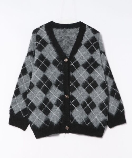 SHEENA（シーナ） カーディガン アーガイルニットカーディガン