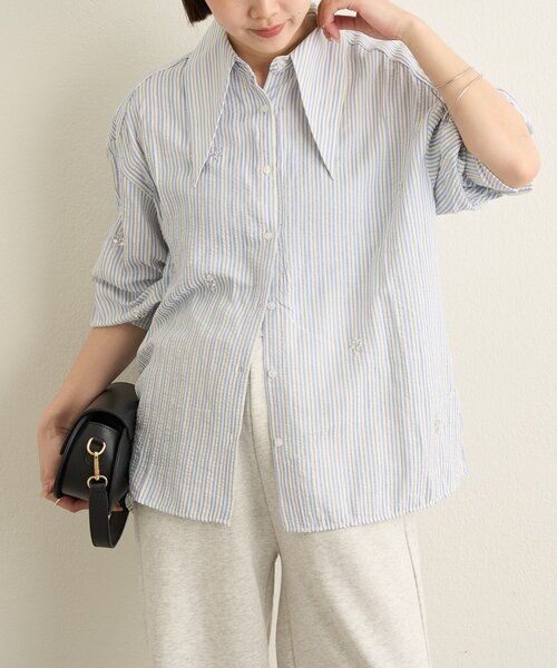 新品♡ビジュー付きブラウス 楽天市場】ビジュー（シャツ・ブラウス｜トップス）：レディース