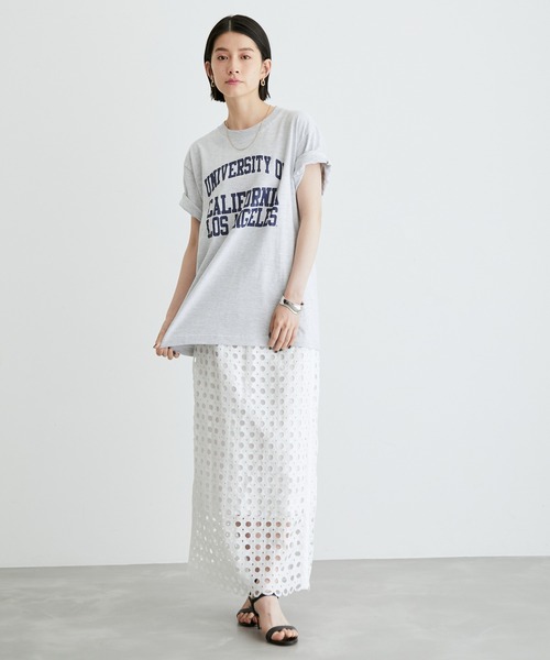 「ADAM ET ROPE'」 半袖Tシャツ FREE グレー系その他 レディース_画像3