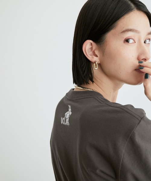「ADAM ET ROPE'」 半袖Tシャツ FREE グレー系その他 レディース_画像4
