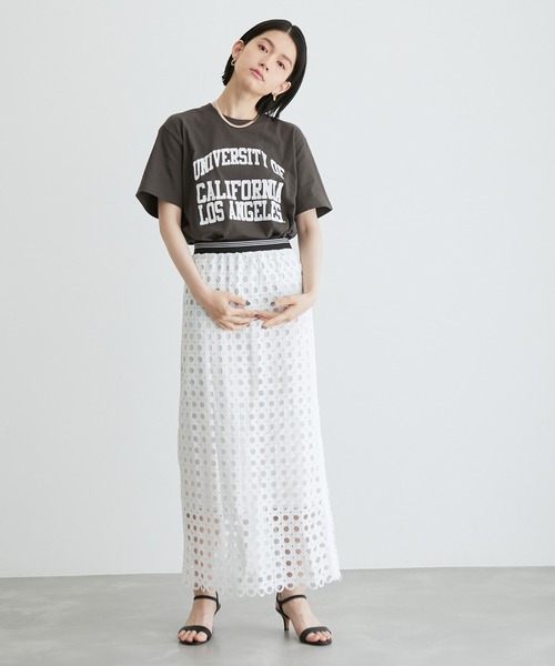 「ADAM ET ROPE'」 半袖Tシャツ FREE グレー系その他 レディース_画像6