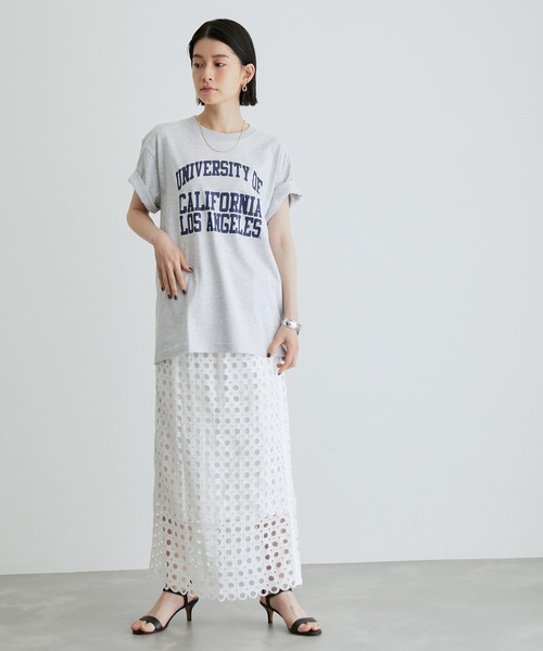「ADAM ET ROPE'」 半袖Tシャツ FREE グレー系その他 レディース_画像7