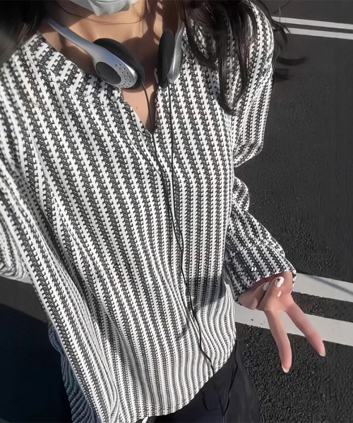 しましまtee2枚♡ しましま長袖トップス レディース : ZOZOTOWN Yahoo!店 - 通販 - Yahoo