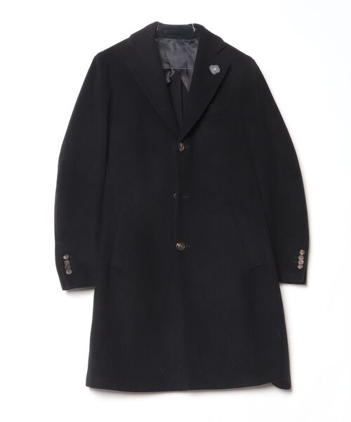 LARDINI（ラルディーニ） チェスターコート - ブラック メンズ