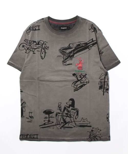 「Desigual」 半袖Tシャツ X-LARGE ブラック メンズ_画像3