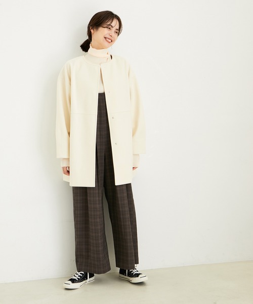 「LE CERCLE par rope'」 ノーカラージャケット FREE ブラウン系その他3 レディース_画像9