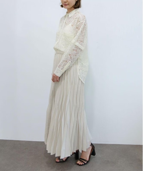 「Marilyn Moon」 プリーツスカート FREE アイボリー レディース_画像9