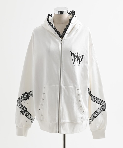 TRAVAS TOKYOトラヴァス✨パンクネコジップパーカー✨トラバストーキョー TRAVAS TOKYO（トラバストーキョー） パーカー 「TRAVAS TOKYO