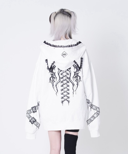 TRAVAS TOKYO MADパーカー白 TRAVAS TOKYO（トラバストーキョー） パーカー 「TRAVAS TOKYO