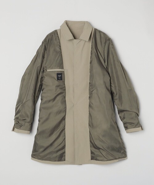 「SHIPS Colors」 ステンカラーコート MEDIUM グリーン メンズ_画像5