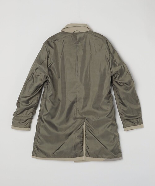 「SHIPS Colors」 ステンカラーコート MEDIUM グリーン メンズ_画像6