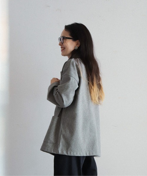 「FIL DE FER」 ジャケット FREE ライトグレー レディース_画像4