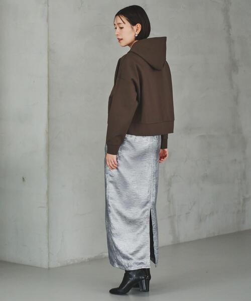 「F by ROSSO」 プルオーバーパーカー FREE モカ レディース_画像6