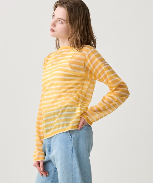 ORCIVAL（オーシバル） tシャツ | シースルー ボートネック長袖