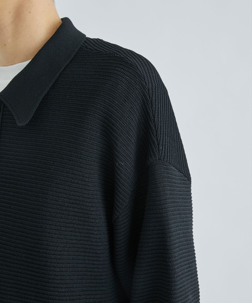 「CITY」 ニットカーディガン 2 ブラック メンズ_画像4
