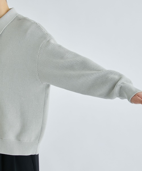 「CITY」 ニットカーディガン 2 ブラック メンズ_画像8