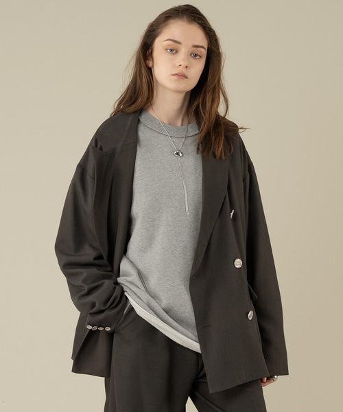 「selle glant」 スウェットカットソー LARGE 杢グレー メンズ_画像5