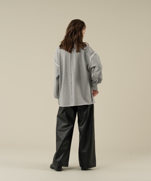 「selle glant」 スウェットカットソー LARGE 杢グレー メンズ_画像9