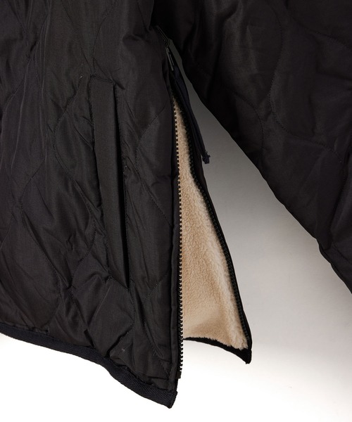 「TAION」 キルティングブルゾン M オリーブ レディース_画像7