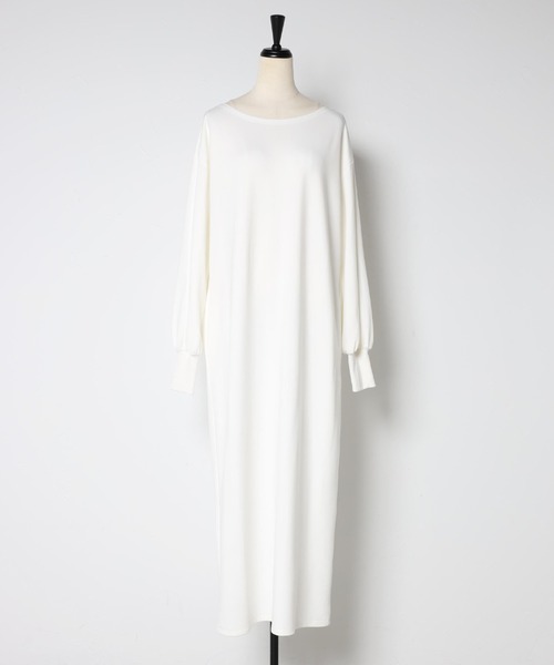 「Bonjour Sagan」 長袖ワンピース FREE チャコールグレー レディース_画像6