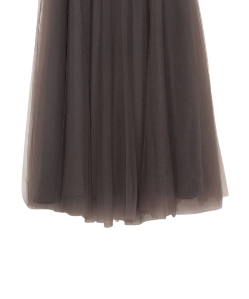 「anuans」 フレアスカート SMALL チャコールグレー レディース_画像4