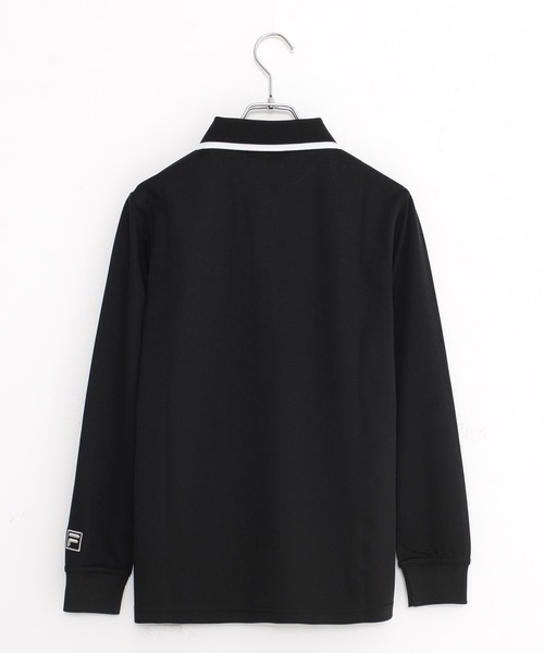 「FILA」 長袖ポロシャツ M ネイビー レディース_画像7