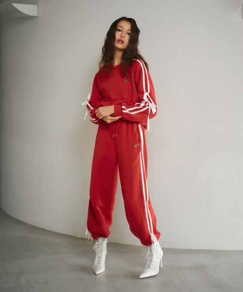 「ACLENT」 スウェットパンツ FREE ブラック レディース_画像6