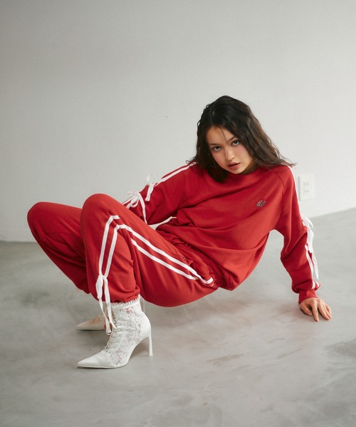 「ACLENT」 スウェットパンツ FREE ブラック レディース_画像7