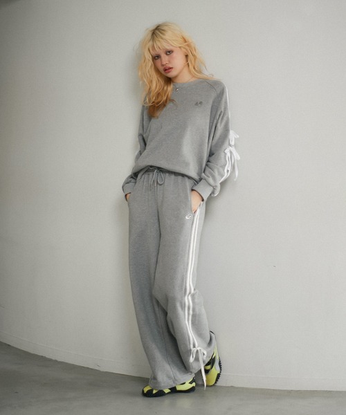 「ACLENT」 スウェットパンツ FREE ブラック レディース_画像9