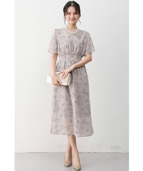 「Cinderella」 長袖ワンピース LARGE グレー レディース_画像4