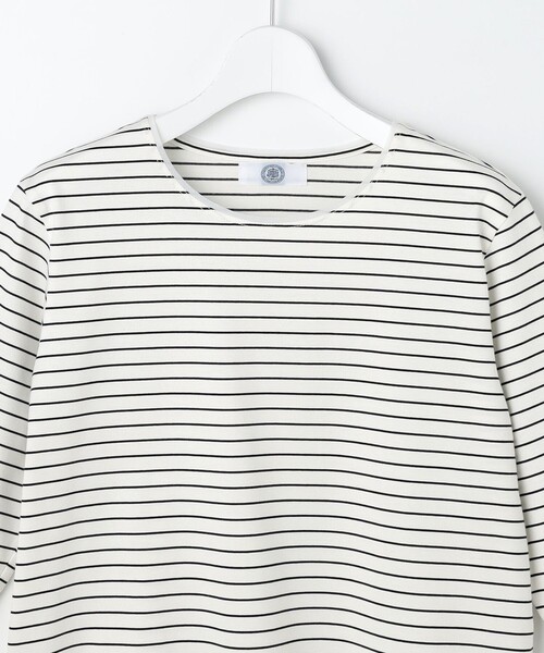 T447 美品 S ドゥロワー ボーダー 夏服 コットン カットソー レディース tシャツ スムースジャージー ボーダー カットソー レディース