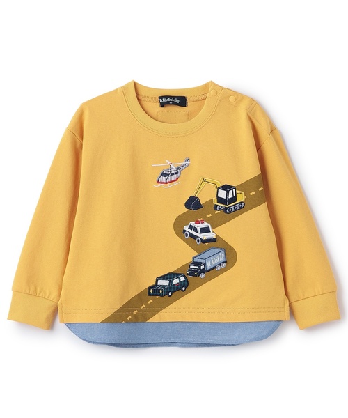 kladskap（クレードスコープ） tシャツ 速乾 乗り物と道路長袖Tシャツ