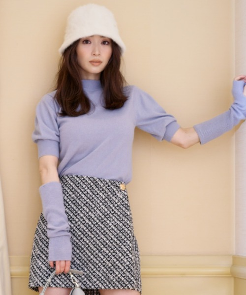 SNIDEL（スナイデル） 半袖ニット ONE SIZE ブルー レディース 
