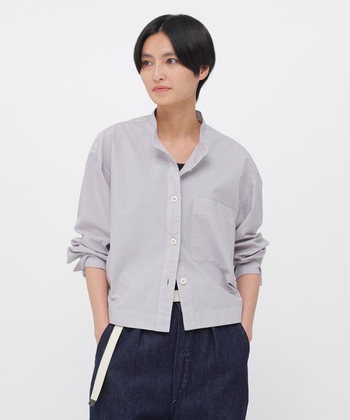 MHL.（エムエイチエル） ブラウス シャツ COTTON RAMIE POPLIN