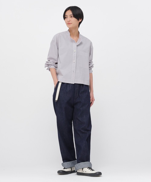 MHL.（エムエイチエル） ブラウス シャツ COTTON RAMIE POPLIN