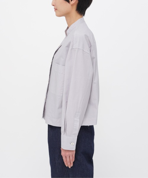 MHL.（エムエイチエル） ブラウス シャツ COTTON RAMIE POPLIN