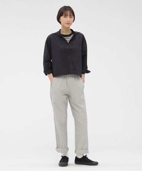 MHL.（エムエイチエル） ブラウス シャツ COTTON RAMIE POPLIN