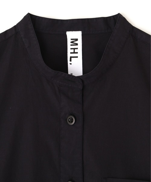 MHL.（エムエイチエル） ブラウス シャツ COTTON RAMIE POPLIN