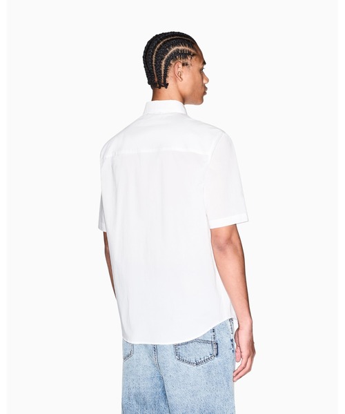 シャツ 「A|X アルマーニ エクスチェンジ」WE AXロゴ ボクシーフィット 半袖シャツ/BOXY メンズの画像