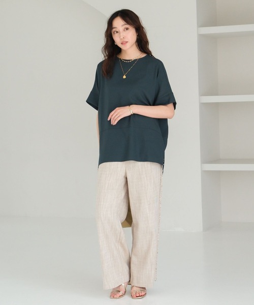「Elura」 半袖ブラウス MEDIUM グリーン レディース_画像6